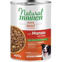 Produktbild von Natural Trainer Hundepaté Rind für Adult Medium und Maxi 400 g