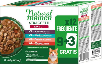 Natural Trainer Katzen Adult Streifen in Sauce Mixpaket 12 x 85 g – Bild 1 von 4