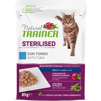 Produktbild von Natural Trainer Katzenfutter Adult Sterilised Thunfisch Stückchen in Sauce 12 x 85 g - 12 x 85 g