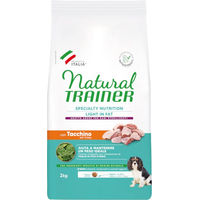 Produktbild von Natural Trainer Light in Fat Hundefutter für kleine und Mini-Hunde Adult mit Pute ohne Zucker 2 kg - 2 kg
