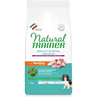 Produktbild von Natural Trainer Light in Fat Hundefutter mit Pute für kleine und kleine Rassen Adult 2 x 7 kg