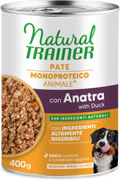 Produktbild von Natural Trainer Monoprotein Hundepaté Ente & Vollkorngetreide Adult 12 x 400 g - 400 g