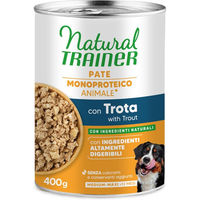 Produktbild von Natural Trainer Monoprotein Hundepaté Forelle für Adult Hunde 6 x 400 g - 6 x 400 g