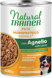 Produktbild von Natural Trainer Monoprotein Hundepaté Lamm mit Vollkorngetreide Adult 6 x 400 g - 400 g