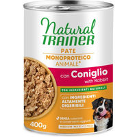 Produktbild von Natural Trainer Monoprotein Kaninchen Pastete für Medium & Maxi Adult 6 x 400 g glutenfrei und sensitive - 400 g