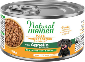 Produktbild von Natural Trainer Monoprotein Pastete Lamm für kleine und kleine Hunde Adult 24 x 150 g glutenfrei und sensitive - 24 x 150 g