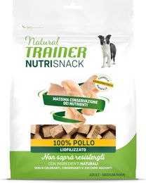 Produktbild von Natural Trainer Nutri Snack Gefriergetrocknete Belohnungshappen Huhn Monoprotein für Hunde Adult 6 x 50 g - 6 x 50 g