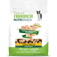 Produktbild von Natural Trainer Nutri Snack Gefriergetrocknete Belohnungshappen Huhn Monoprotein für Hunde Adult 6 x 50 g - 6 x 50 g