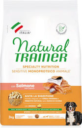Produktbild von Natural Trainer Sensitive Adult Hundefutter mit Lachs Medium & Maxi 2 x 3 kg glutenfrei monoprotein - 2 x 3 kg