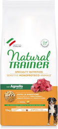 Produktbild von Natural Trainer Sensitive Adult Medium & Maxi Hundefutter mit Lamm glutenfrei 2 x 12 kg - 12 kg