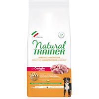 Produktbild von Natural Trainer Sensitive Adult Trockenfutter für Hunde mit Kaninchen Monoprotein Glutenfrei 2 x 12 kg - 2 x 12 kg