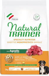 Produktbild von Natural Trainer Sensitive Hundefutter Adult Medium & Maxi mit Lamm 3 kg - 3 kg