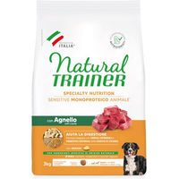 Produktbild von Natural Trainer Sensitive Hundefutter Adult Medium & Maxi mit Lamm 3 kg - 3 kg