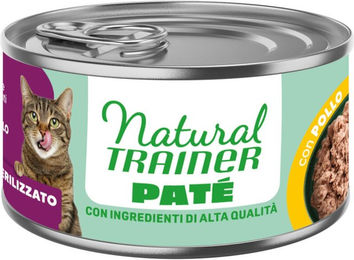 Natural Trainer Sterilised Katzenfutter Adult Huhn Stückchen in Sauce Glutenfrei 18 x 85 g – Bild 1 von 1