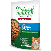 Produktbild von Natural Trainer Straccetti Adult Katzenfutter Thunfisch Streifen in Soße 44 x 85 g ohne Farb- und Aromastoffe - 44 x 85 g