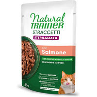 Produktbild von Natural Trainer Straccetti Adult Sterilised Katzenfutter Lachs in Soße 24 x 85 g