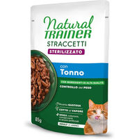 Produktbild von Natural Trainer Straccetti Adult Sterilised Katzenfutter Thunfisch in Sauce 24 x 85 g