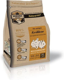 Produktbild von NATURAL-VIT Korona Natury Körnerfreie Mischung Hauptfutter für junge Kaninchen getreidefrei vegan 750 g - 750 g