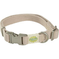 Produktbild von Naturally Good Hundehalsband aus Bio-Baumwolle für große Hunde in Beige