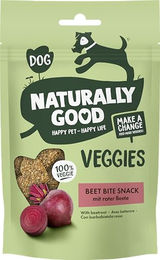 Produktbild von Naturally Good Veggies Hund Beet Bite Snack mit Rote Bete glutenfrei und ohne tierisches Protein 100g
