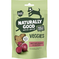 Produktbild von Naturally Good Veggies Hund Beet Bite Snack mit Rote Bete glutenfrei und ohne tierisches Protein 100g