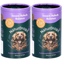 Produktbild von NaturDrops Innere Ruhe & Balance Beruhigende Funktionssnacks für Hunde mit Insekten für alle Altersstufen 500g