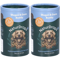 Produktbild von NaturDrops Magen & Darm Buddy Funktionssnack für Hunde mit Insekten zur Unterstützung der Verdauung 250g