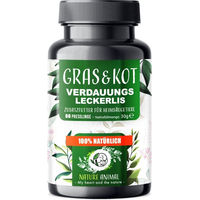Produktbild von Nature Animal Gras und Kotfresser Drops Funktionssnack für Tiere mit empfindlichem Magen und Darm