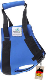Nature Pet Hunde Tragehilfe vorne aus Neopren in Blau – Bild 1 von 3