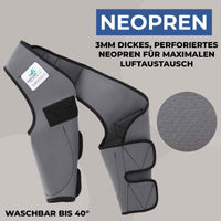 Produktbild von Nature Pet Liegeschwielen- und Ellenbogen Bandage für Hunde aus Neopren in Grau