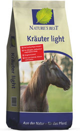 Produktbild von Nature's Best Kräuter light Müsli für Pferde zur Unterstützung von Stoffwechsel und Gewichtsreduktion