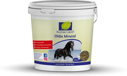 Produktbild von Nature's Best Oldie Mineral Ergänzungsfutter für Senioren zur Gewichtskontrolle und Stoffwechselunterstützung