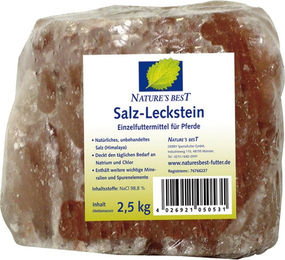 Nature's Best Salz-Leckstein Mineralstein mit Elektrolyten 2,5 kg - 2,5 kg – Bild 1 von 2
