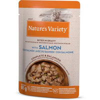 Produktbild von Nature's Variety Bites in Soße Adult Katzen Nassfutter mit Lachs 22 x 85 g - 22 x 85 g