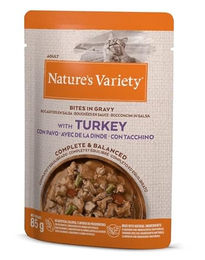 Nature's Variety Bites Stückchen in Sauce Truthahn Adult 44 x 85g - 22 x 85 g – Bild 1 von 2