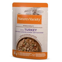 Produktbild von Nature's Variety Bites Stückchen in Sauce Truthahn Adult 44 x 85g - 22 x 85 g