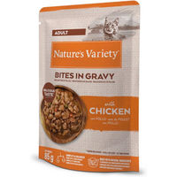 Produktbild von Nature's Variety Bites Stückchen in Soße Huhn Adult 22 x 85 g - 22 x 85 g