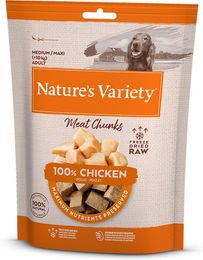 Produktbild von Nature's Variety Gefriergetrocknete Chunks Huhn Monoprotein Belohnungssnack für Hunde Adult 2 x 50 g