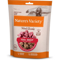 Produktbild von Nature's Variety Gefriergetrocknete Chunks Rind Belohnungssnack für Hunde Adult 50 g