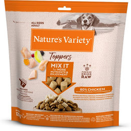 Nature's Variety Gefriergetrocknetes Hundefutter Topper Huhn und Rind für erwachsene Hunde 120 g – Bild 1 von 3