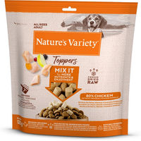 Produktbild von Nature's Variety Gefriergetrocknetes Hundefutter Topper Huhn und Rind für erwachsene Hunde 120 g