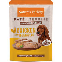 Produktbild von Nature's Variety Getreidefreie Hundepatete Huhn Rind Truthahn Adult Mittel/Groß 8 x 300 g - 8 x 300 g
