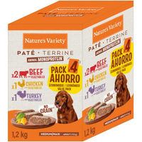 Produktbild von Nature's Variety Hundepaté Adult Getreidefrei Mix Rind Huhn Truthahn 8 x 300 g - 8 x 300 g
