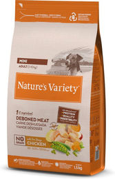Produktbild von Nature's Variety No Grain Adult Mini Hundefutter Freilandhuhn getreidefrei 3 x 1,5 kg - 3 x 1,5 kg