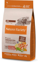 Nature's Variety No Grain Adult Mini Hundefutter Lachs getreidefrei 1,5 kg - 1,5 kg – Bild 1 von 6