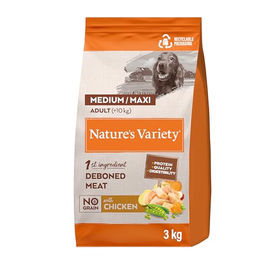 Nature's Variety No Grain Trockenfutter für ausgewachsene Hunde Mittel/Maxi Huhn getreidefrei 3 kg - 3 kg – Bild 1 von 6