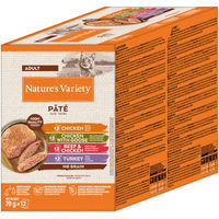 Produktbild von Nature's Variety Pâté No Grain Adult Getreidefrei Mixpaket 12 x 70 g Huhn Gans Rind Truthahn