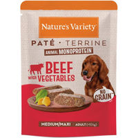 Produktbild von Nature's Variety Paté Rind für ausgewachsene Hunde Mittel/Groß Getreidefrei 8 x 300 g - 8 x 300 g