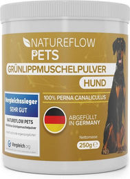 Natureflow Grünlippmuschelpulver für Hunde 250 g zur Unterstützung der Gelenke – Bild 1 von 2