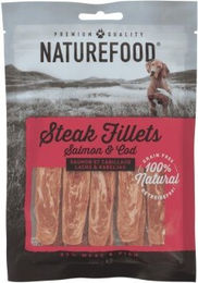Produktbild von NATUREFOOD Funktionssnack Steak Filet Lachs 3x100g - 3 x 100 g